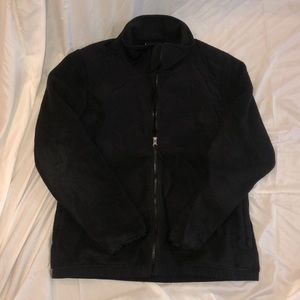 Vintage Champion Black Fleece Zip-up